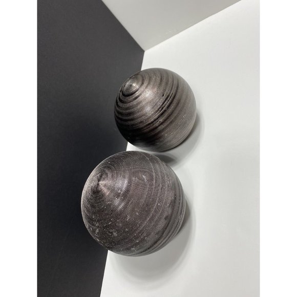 Brown Balls Center piece / Spheres Decor Balls 2 Pcs Decorative - Picture 10 of 14